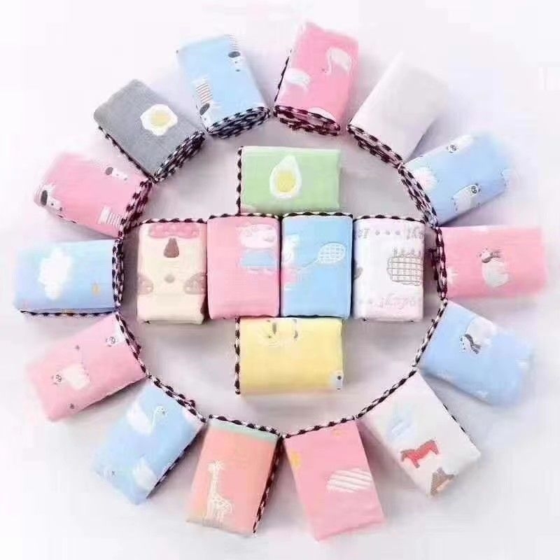 5-dielna sada bavlnených utierok s bubnovou priadzou na intímnu hygienu, 100% bavlna, savosť 11–15 s, mäkké pre bábätká