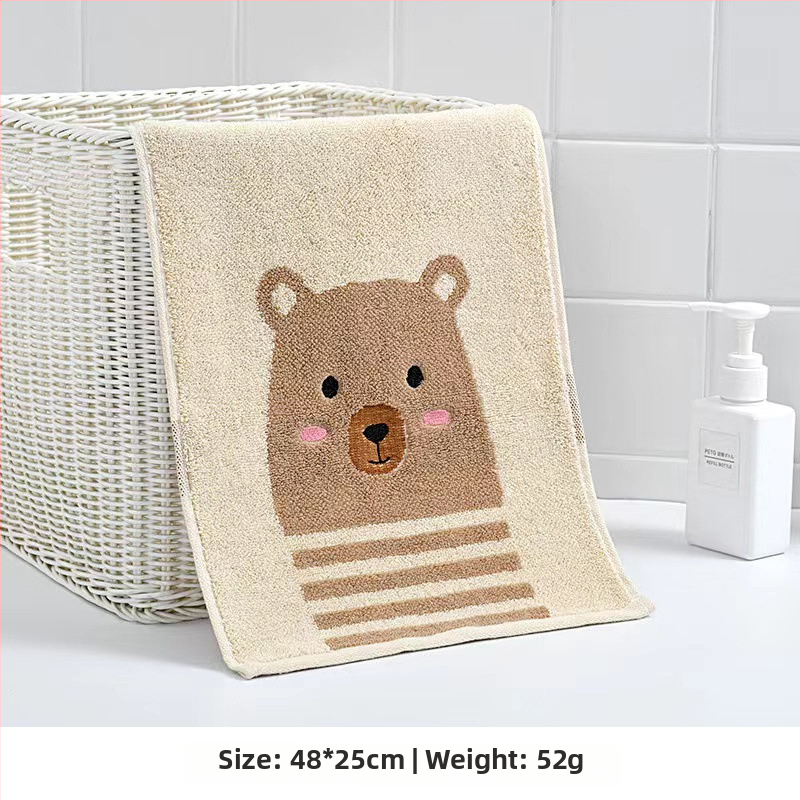 Grace бебешка кърпа за лице от 100% памук - мека и попивна, с карикатурен дизайн, тъкан с prawa основа, тегло 50-80 г, 32s прежда