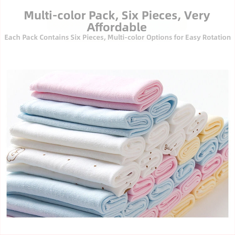 Novorodenecká bavlnená štvorcová utierka na kŕmenie a tvár | 95% bavlna | savá | motív karikatúra | vhodné pre 0–12 mesiacov