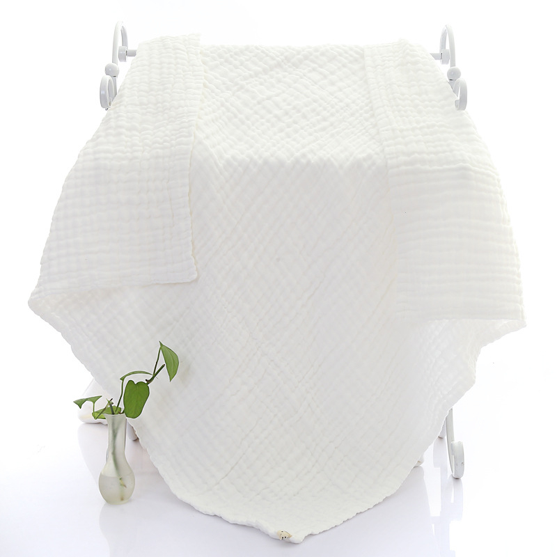 Bērnu vannas dvielis no gaze auduma, 99% kokvilna, vienkārša auduma (plain weave), 300–400 g/m², 40s diegi