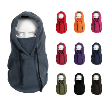 Maska na jazdu na bicykli z polar fleece a spandexu, vetruodolná a teplá, vysoká elasticita, úplné krytie tváre, pre lyžovanie a cyklistiku.