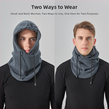 Maska na jazdu na bicykli z polar fleece a spandexu, vetruodolná a teplá, vysoká elasticita, úplné krytie tváre, pre lyžovanie a cyklistiku.