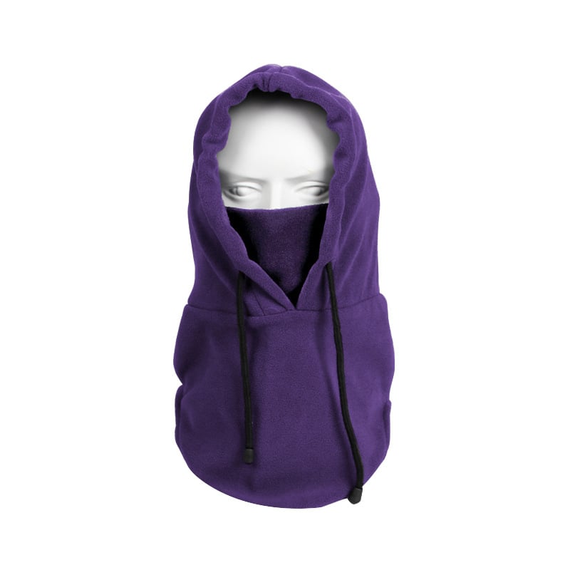 Maska na jazdu na bicykli z polar fleece a spandexu, vetruodolná a teplá, vysoká elasticita, úplné krytie tváre, pre lyžovanie a cyklistiku.