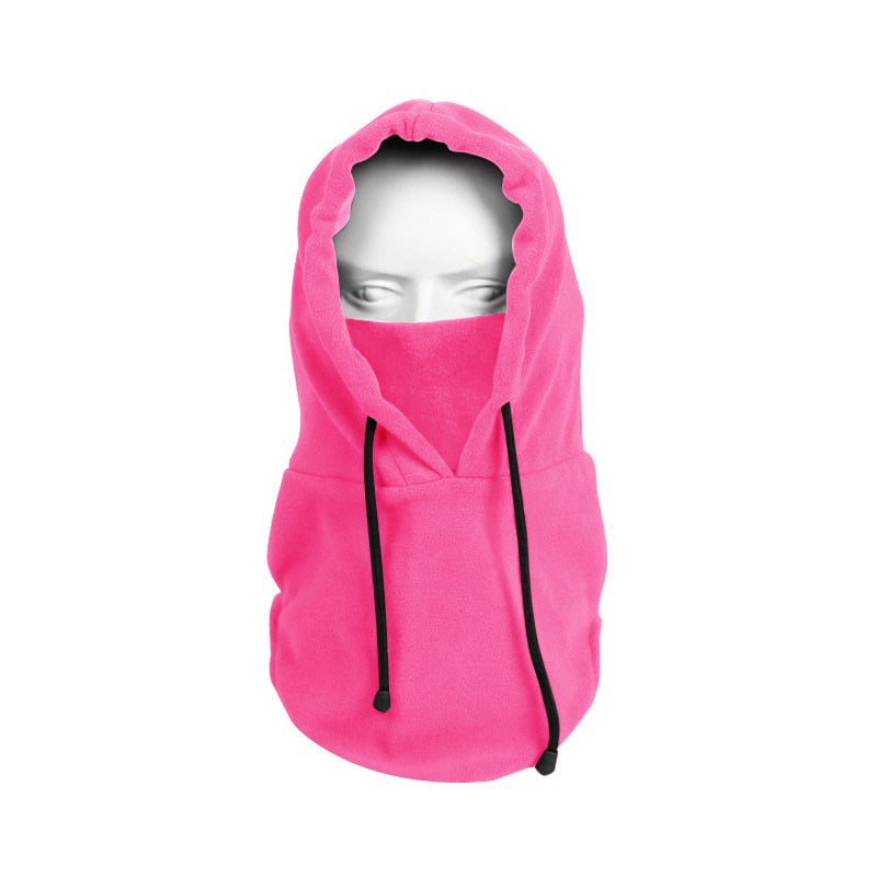 Maska na jazdu na bicykli z polar fleece a spandexu, vetruodolná a teplá, vysoká elasticita, úplné krytie tváre, pre lyžovanie a cyklistiku.