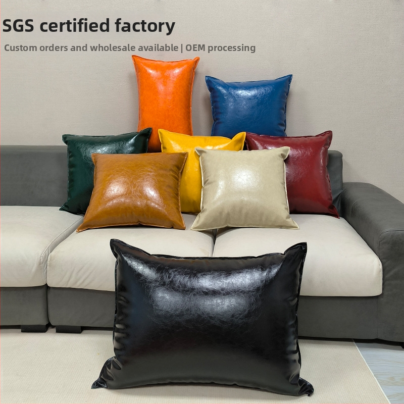 Red zhuo polyesterový obal na vankúš, moderný minimalistický štýl, bez vnútorného vyplnenia