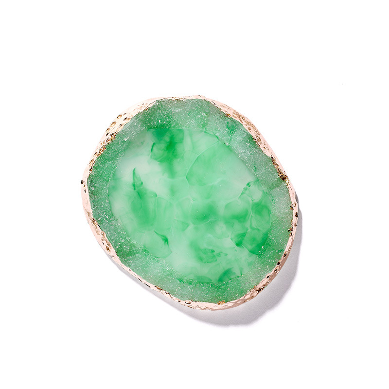 Dokončený nail art zobrazovací panel - Agátová podložka, farebné maľovanie, krištáľovo mramorový vzor, 1 ks, Materiál: Iný