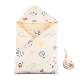 Detská zavinovacia deka – bavlnená látka nad 95%, výplň bavlna, motív cartoon, pre kojencov, vhodná na jeseň a zimu