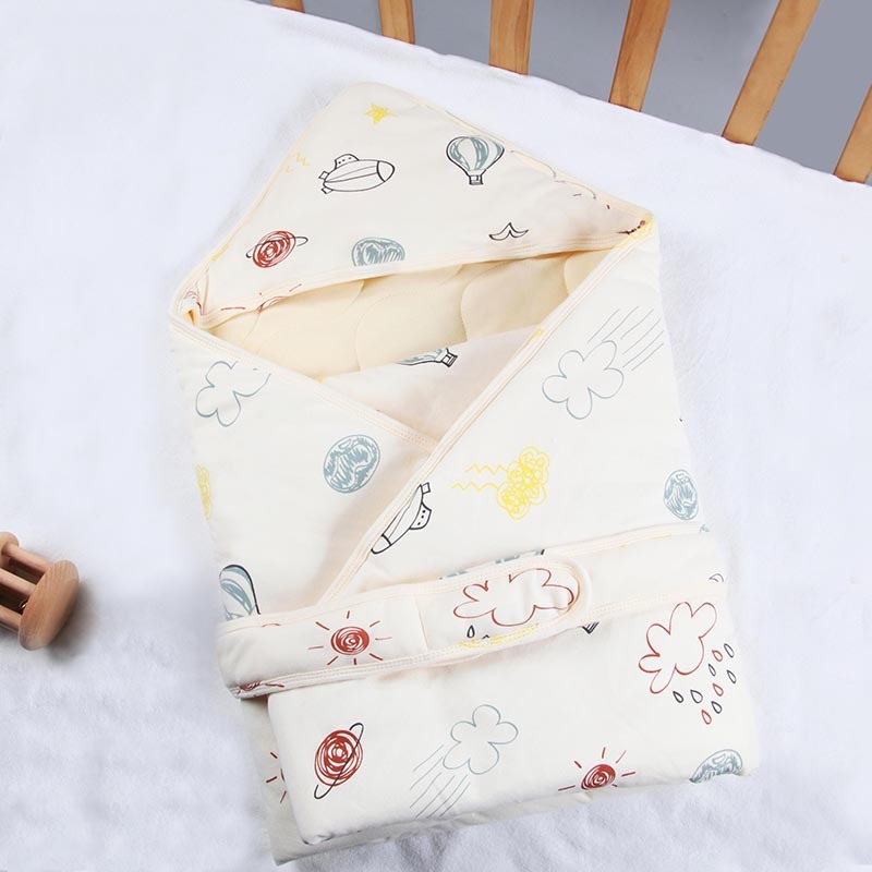 Detská zavinovacia deka – bavlnená látka nad 95%, výplň bavlna, motív cartoon, pre kojencov, vhodná na jeseň a zimu