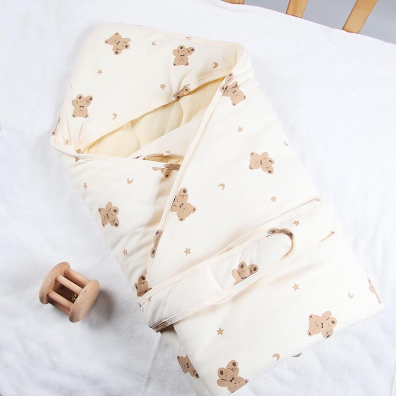 Detská zavinovacia deka – bavlnená látka nad 95%, výplň bavlna, motív cartoon, pre kojencov, vhodná na jeseň a zimu