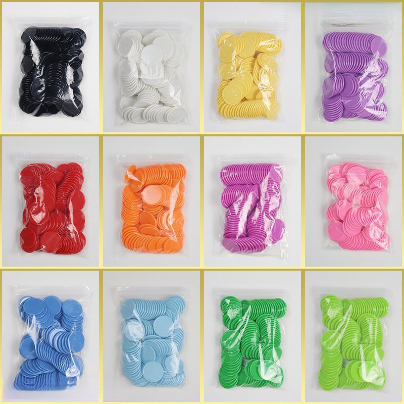 Műanyag tanító chippek számoláshoz – kerek üres tokenek osztálytermi tanuláshoz és óvodai jutalmazáshoz