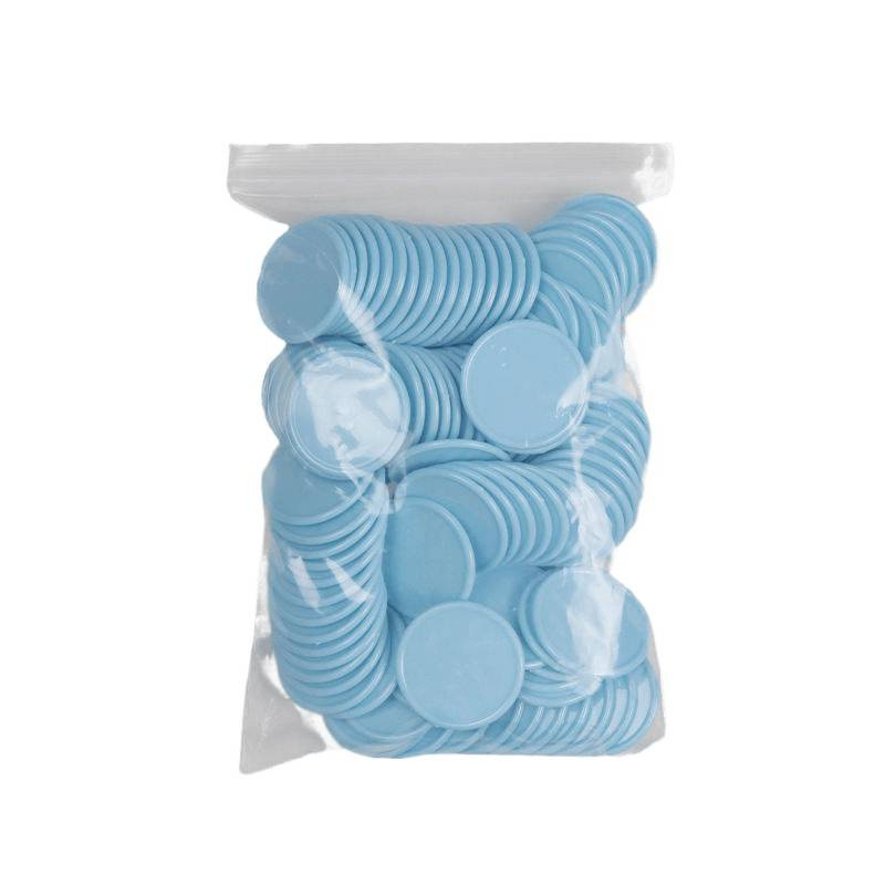 Műanyag tanító chippek számoláshoz – kerek üres tokenek osztálytermi tanuláshoz és óvodai jutalmazáshoz