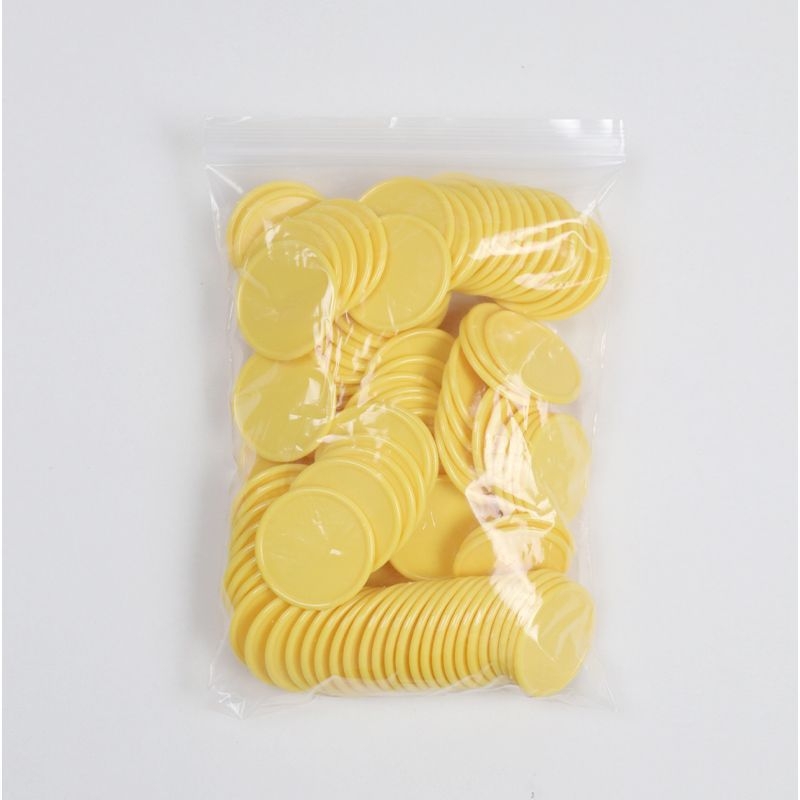 Műanyag tanító chippek számoláshoz – kerek üres tokenek osztálytermi tanuláshoz és óvodai jutalmazáshoz