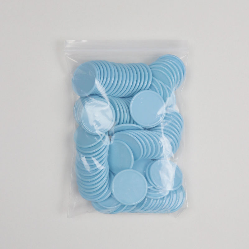 Műanyag tanító chippek számoláshoz – kerek üres tokenek osztálytermi tanuláshoz és óvodai jutalmazáshoz