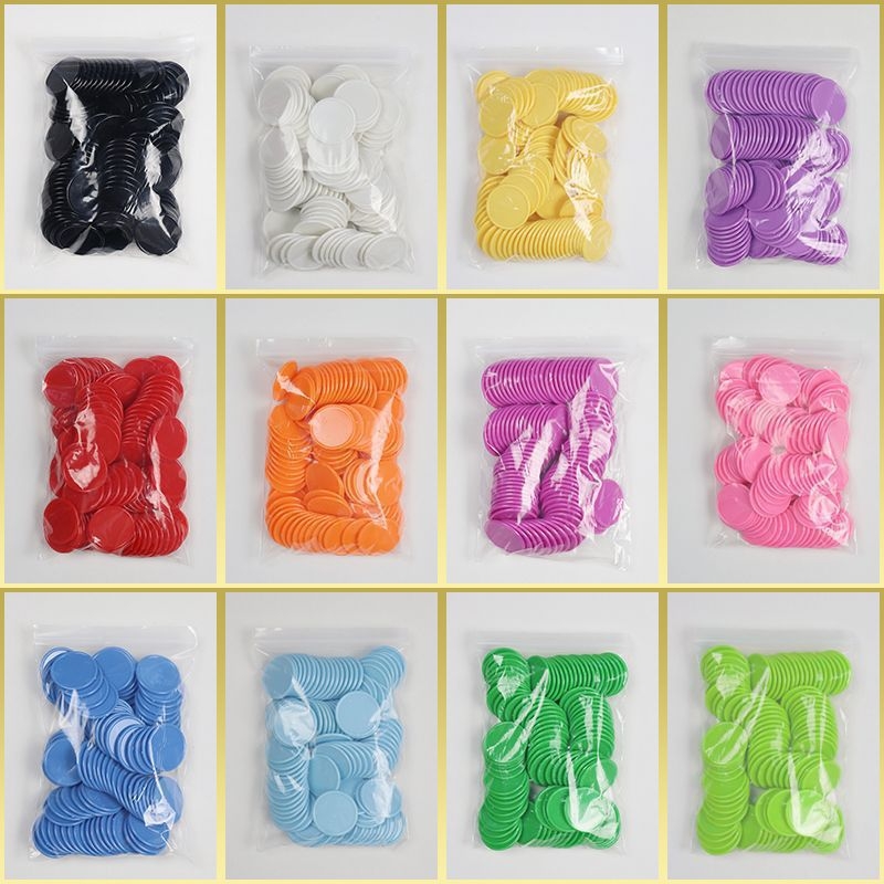 Műanyag tanító chippek számoláshoz – kerek üres tokenek osztálytermi tanuláshoz és óvodai jutalmazáshoz