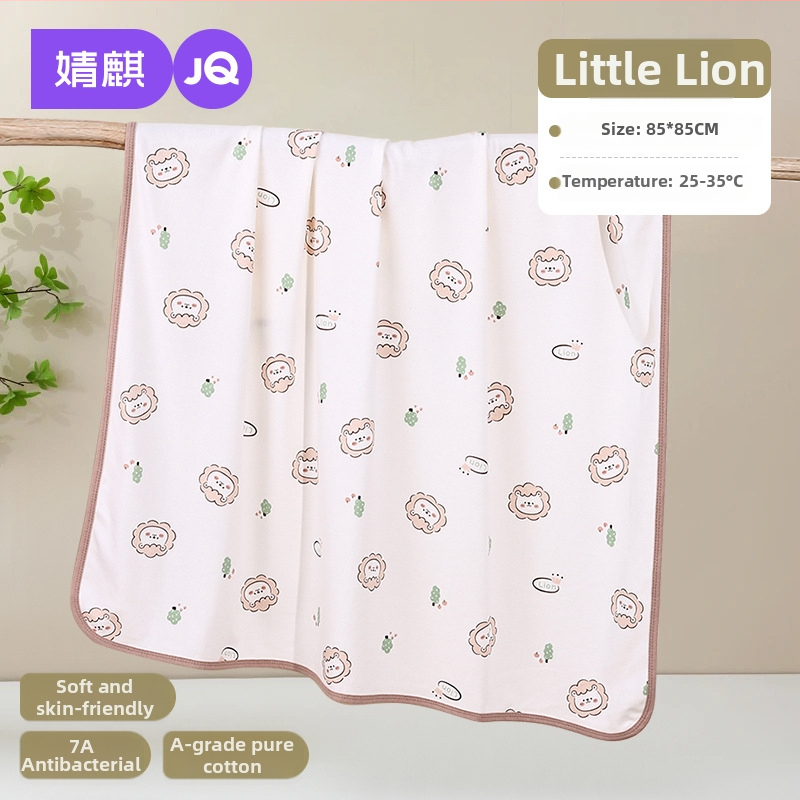 Zavinovacia prikrývka pre novorodencov, bavlna 95%+, vzor zvierat, Bezpečnostná trieda A, pre vek 0–12 mesiacov (do 80 cm)