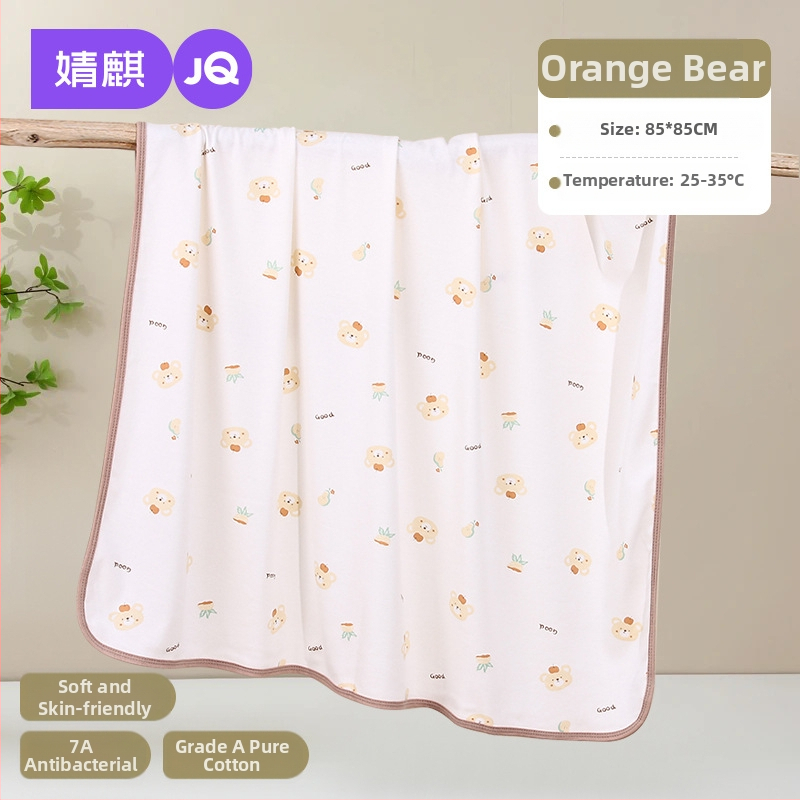 Zavinovacia prikrývka pre novorodencov, bavlna 95%+, vzor zvierat, Bezpečnostná trieda A, pre vek 0–12 mesiacov (do 80 cm)