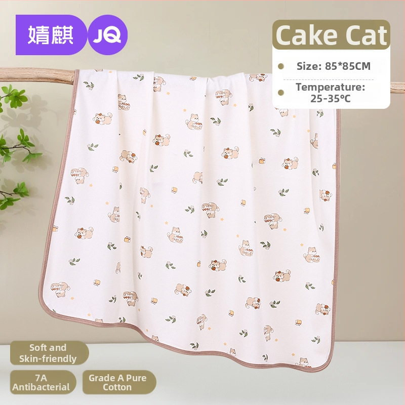 Zavinovacia prikrývka pre novorodencov, bavlna 95%+, vzor zvierat, Bezpečnostná trieda A, pre vek 0–12 mesiacov (do 80 cm)