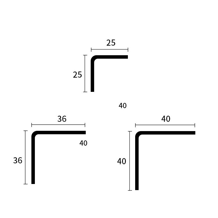 PVC ochranné rohy, samolepiace ochranné pásky proti nárazu, Strength HJT003, pôvod Yiwu, 1 balenie