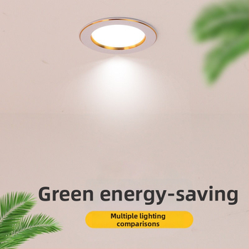 LED podhľadové downlight, skrytá inštalácia, trojfarebná regulácia farby, 220V, plastové puzdro