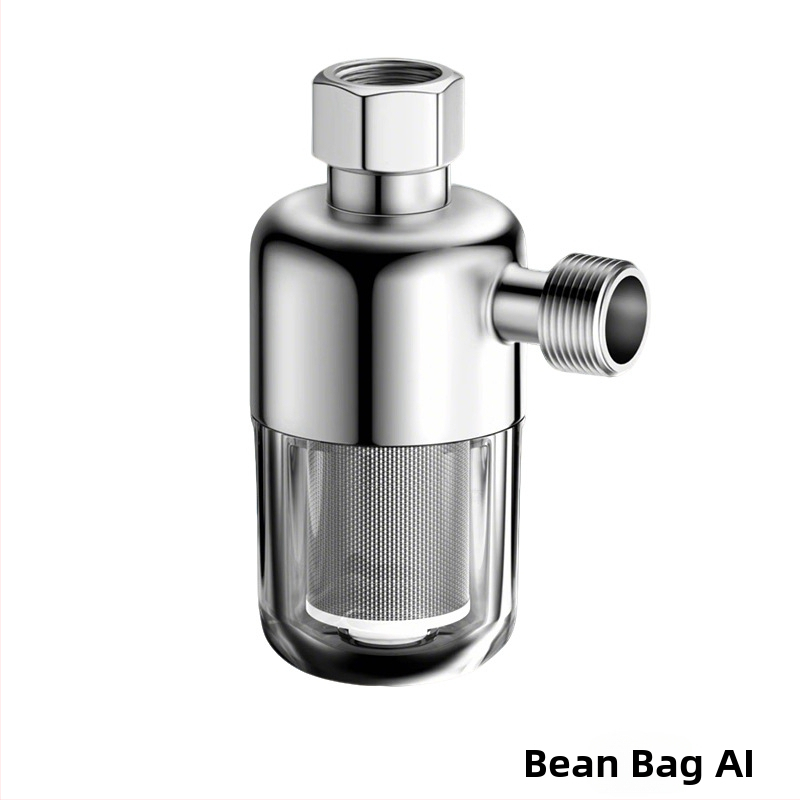 Elektrický predfilter pre ohrievač vody, nerezová oceľ, prívody vody pre ohrievač, práčku, toaletu a sprchu, odstraňovanie chlóru a zabránenie usadzovaniu, automatické plnenie vody