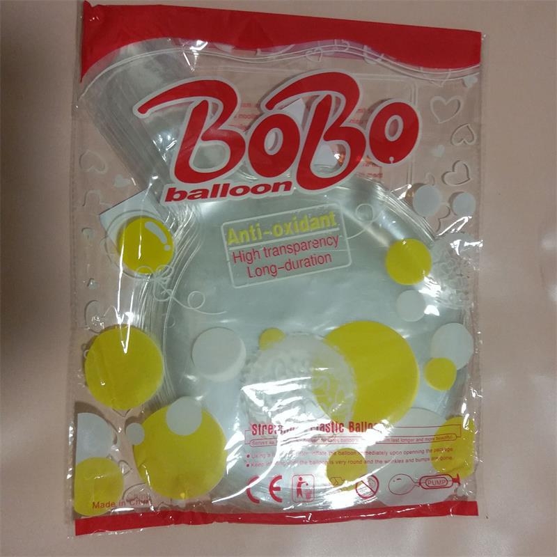 Tingren Bobo set balona – PVC, valoviti baloni, okrugli oblik, ispisano logo, dekor s cvijećem