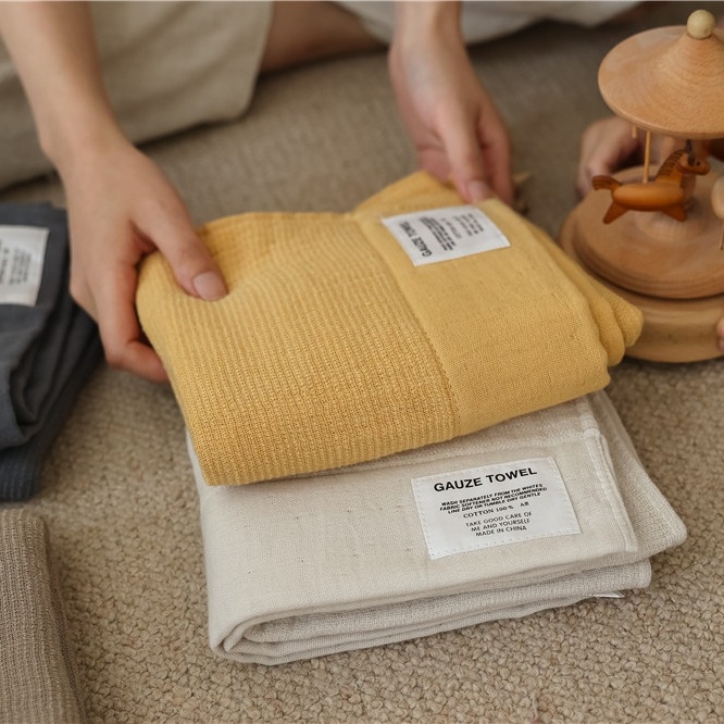 Бебешка кърпа за баня и лице – японски стил, чист памук, нишка 21s, 200 g+, мека на допир