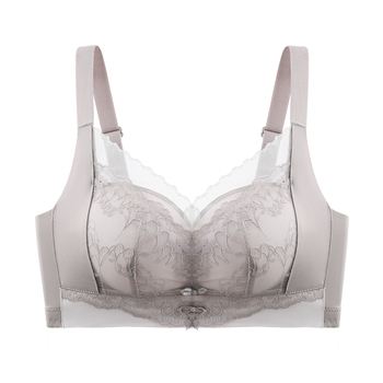 Бюстгальтер от найлон, чашка 3/4, фиксирани двойни презрамки, задно закопчаване с четири реда куки и очи, събира, повдига и осигурява странична опора, диша.