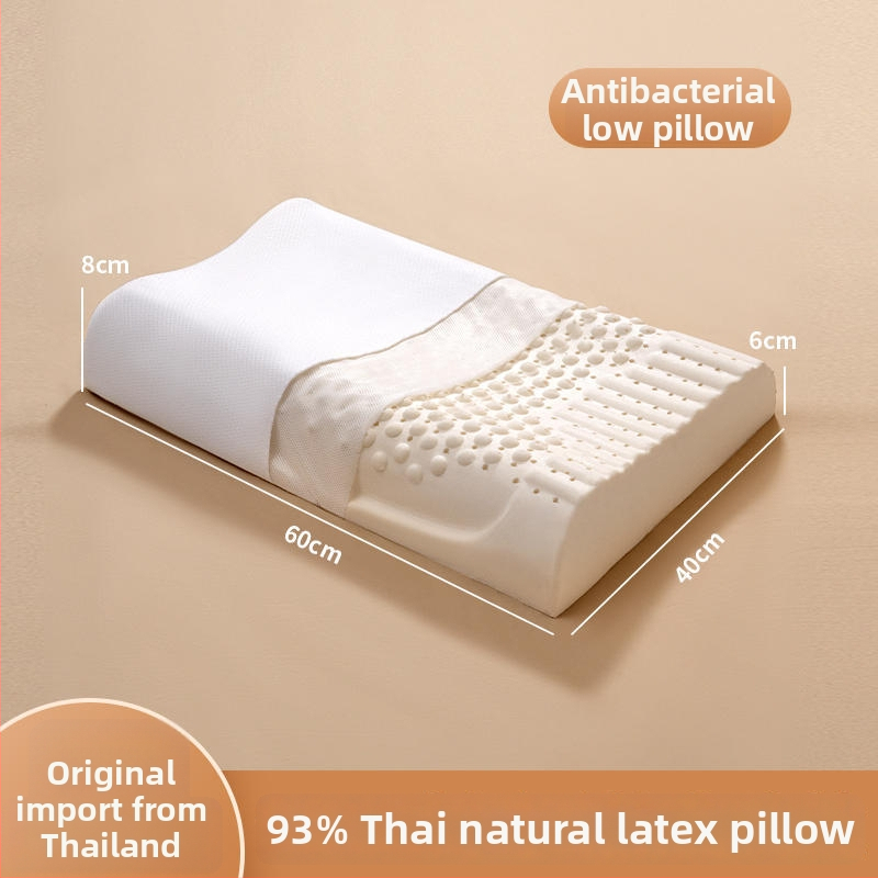 Vankúš z prírodného latexu s vlnitým tvarom, obsah latexu ≥90%, poťah z polyesteru, značka Half dark moon