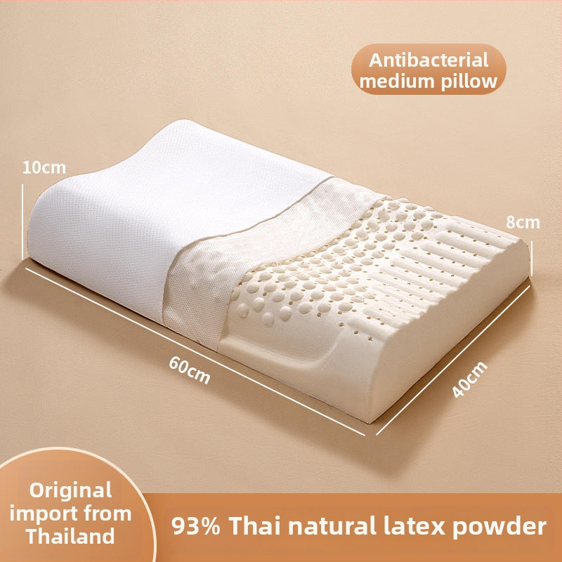 Vankúš z prírodného latexu s vlnitým tvarom, obsah latexu ≥90%, poťah z polyesteru, značka Half dark moon