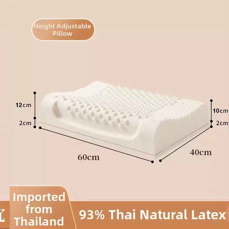 Vankúš z prírodného latexu s vlnitým tvarom, obsah latexu ≥90%, poťah z polyesteru, značka Half dark moon