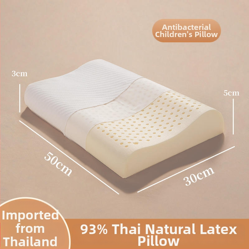 Vankúš z prírodného latexu s vlnitým tvarom, obsah latexu ≥90%, poťah z polyesteru, značka Half dark moon