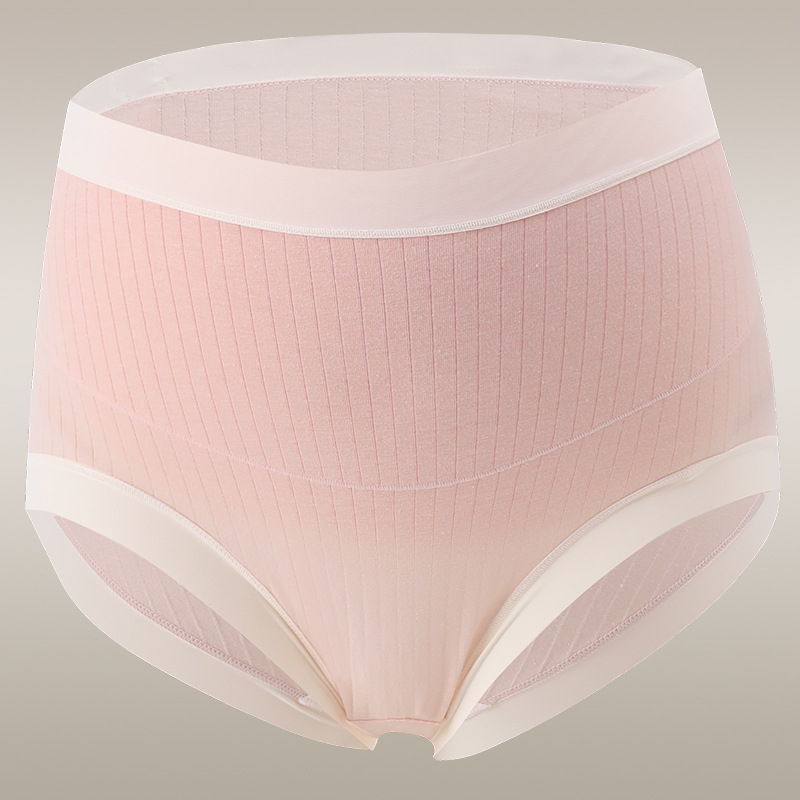 Tehotenské nohavičky z bavlny, vysoký pás, antibakteriálne, s predĺženým rozkrokom, priedušná podpora bruška