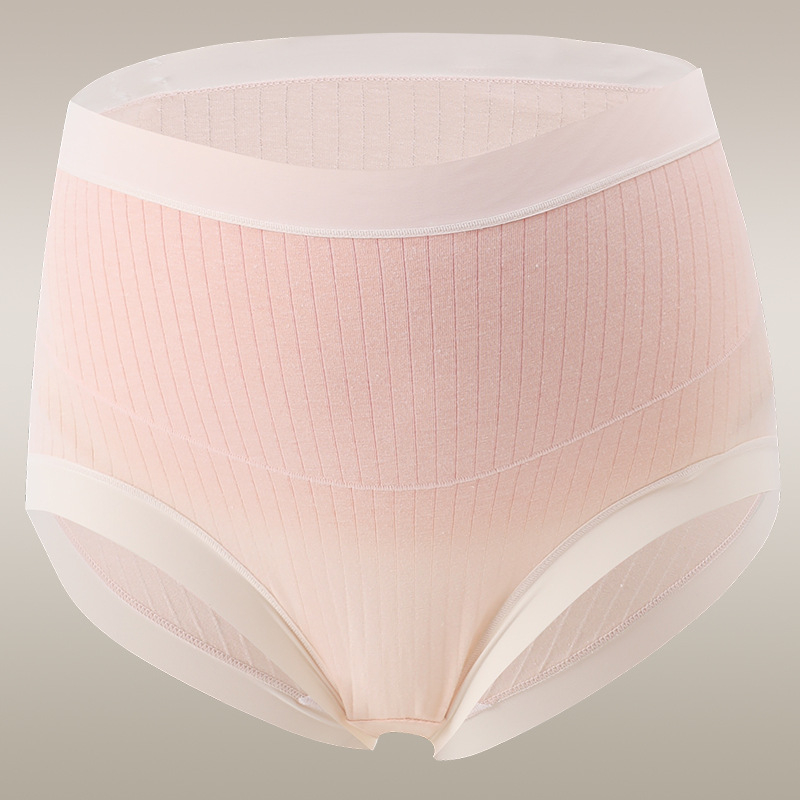 Tehotenské nohavičky z bavlny, vysoký pás, antibakteriálne, s predĺženým rozkrokom, priedušná podpora bruška