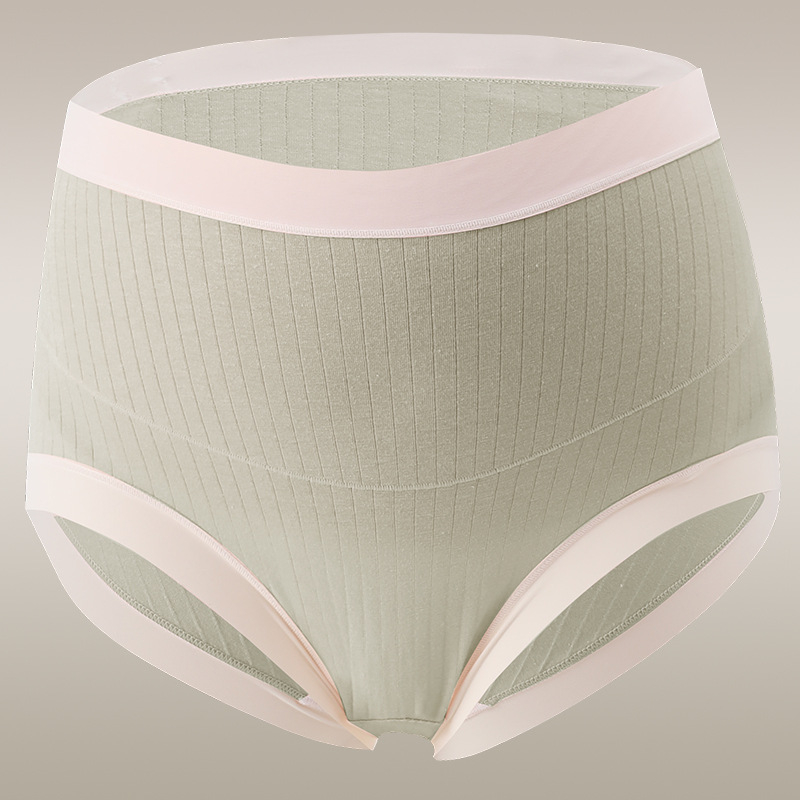 Tehotenské nohavičky z bavlny, vysoký pás, antibakteriálne, s predĺženým rozkrokom, priedušná podpora bruška