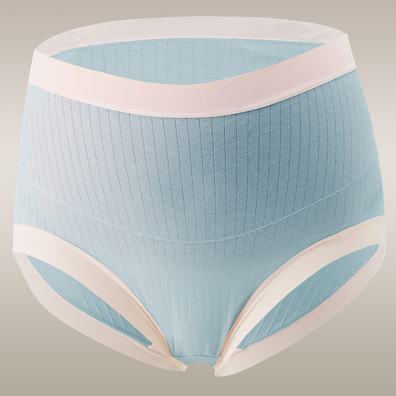 Tehotenské nohavičky z bavlny, vysoký pás, antibakteriálne, s predĺženým rozkrokom, priedušná podpora bruška