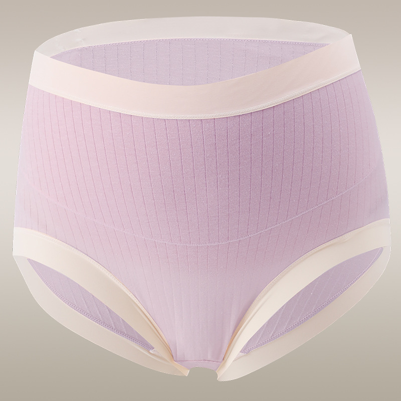 Tehotenské nohavičky z bavlny, vysoký pás, antibakteriálne, s predĺženým rozkrokom, priedušná podpora bruška