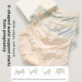 Tehotenské spodné nohavičky – antibakteriálne, modal látka, stredná výška pásu, vzdušné