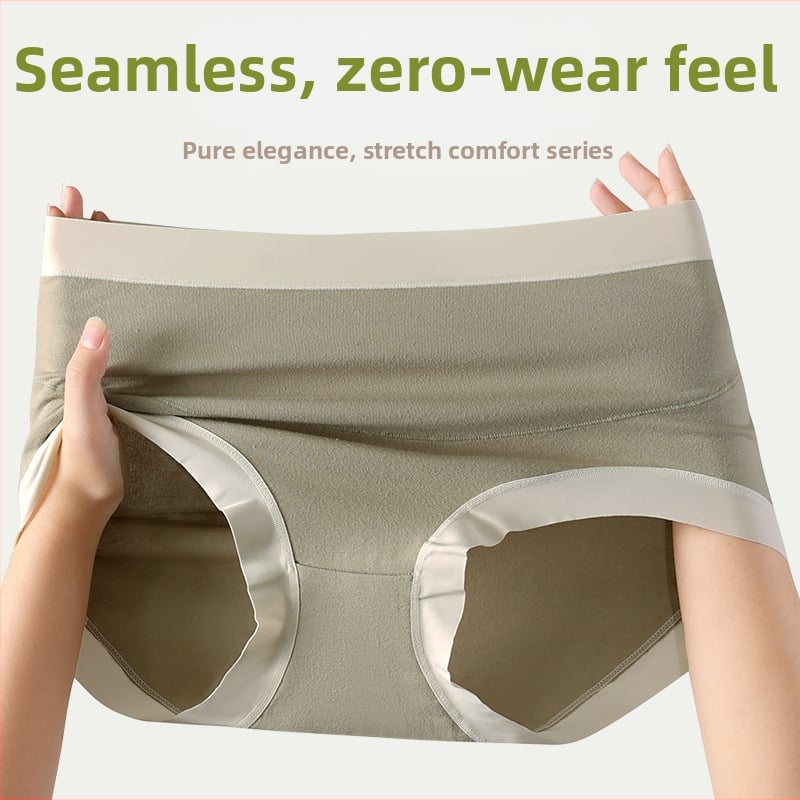 Tehotenské nohavičky z bavlny s vysokým pásom, antibakteriálne, priedušné, podpora brucha (bavlna 95–100%; podšívka 100% bavlna; pletená látka; 60 Count)