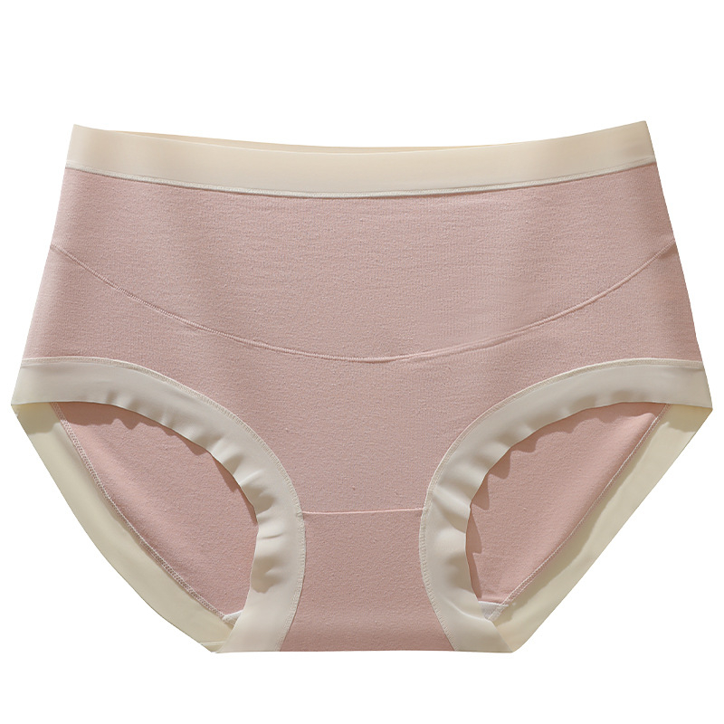 Tehotenské nohavičky z bavlny s vysokým pásom, antibakteriálne, priedušné, podpora brucha (bavlna 95–100%; podšívka 100% bavlna; pletená látka; 60 Count)