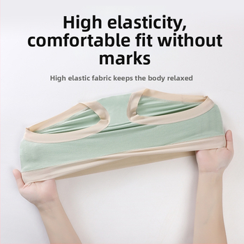 Tehotenské spodné prádlo z modalu, nízky pás, podpora bruška, farebný blok vzor, pletené šortky (Modal 90–95%, Bavlna 100%, Tkanina 50 count)