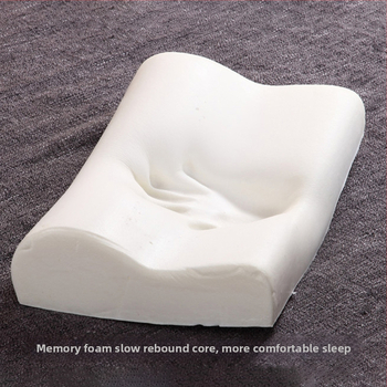 Atminties putų pagalvė su bambuko pluoštu – stačiakampė kaklo atrama su bangų dizainu, lėtas atsistatymas, pritaikomas apdorojimas