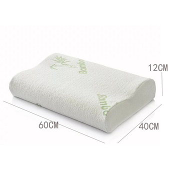 Atminties putų pagalvė su bambuko pluoštu – stačiakampė kaklo atrama su bangų dizainu, lėtas atsistatymas, pritaikomas apdorojimas