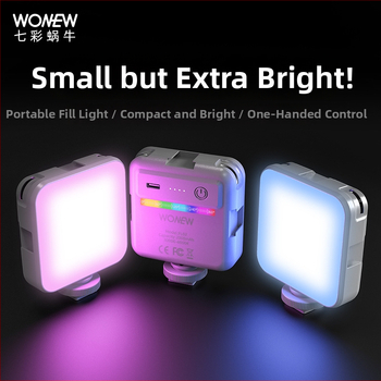 LED ръчно осветление за снимане и стрийминг — с регулируема температура на светлината, 3W, захранване 5V/1A, за мобилни телефони и DSLR, настолно използване