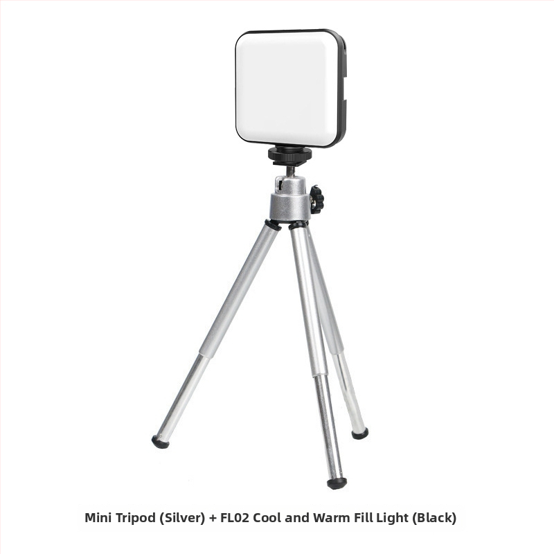 LED ръчно осветление за снимане и стрийминг — с регулируема температура на светлината, 3W, захранване 5V/1A, за мобилни телефони и DSLR, настолно използване