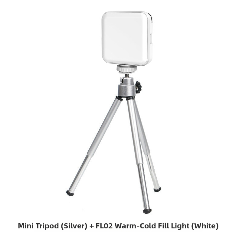 LED ръчно осветление за снимане и стрийминг — с регулируема температура на светлината, 3W, захранване 5V/1A, за мобилни телефони и DSLR, настолно използване