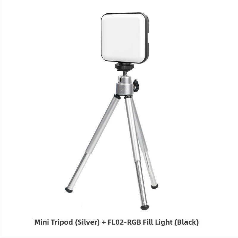 LED ръчно осветление за снимане и стрийминг — с регулируема температура на светлината, 3W, захранване 5V/1A, за мобилни телефони и DSLR, настолно използване