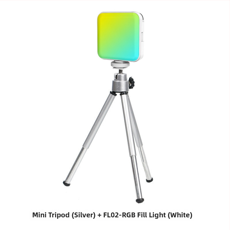 LED ръчно осветление за снимане и стрийминг — с регулируема температура на светлината, 3W, захранване 5V/1A, за мобилни телефони и DSLR, настолно използване