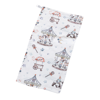 Žínka na tvár pre novorodencov z bambusovej priadze s motívom kresleného, 40-count vlákna, 42 g, absorpcia 0–5 s