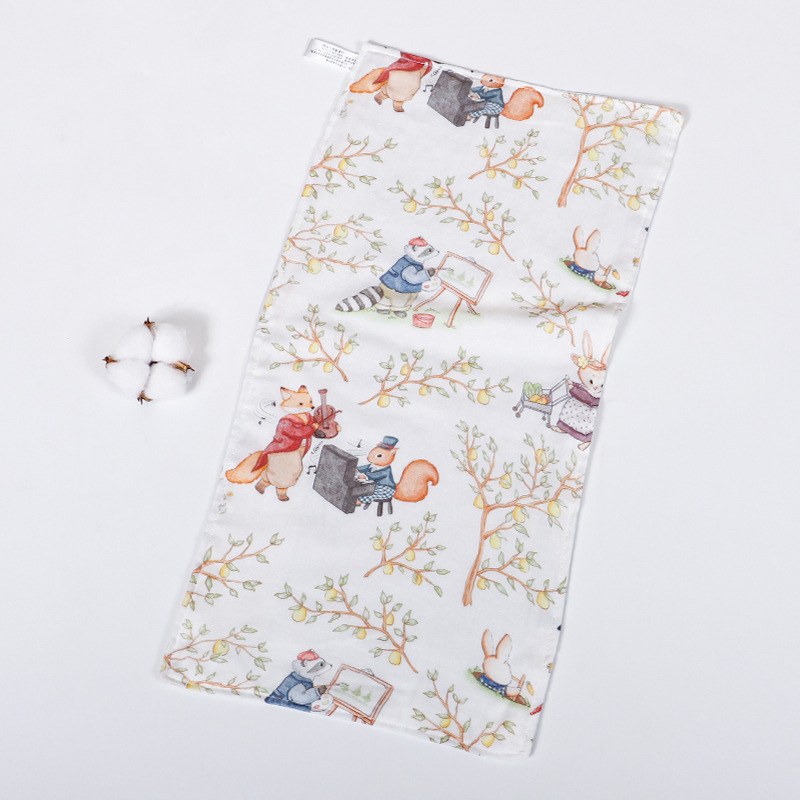 Žínka na tvár pre novorodencov z bambusovej priadze s motívom kresleného, 40-count vlákna, 42 g, absorpcia 0–5 s