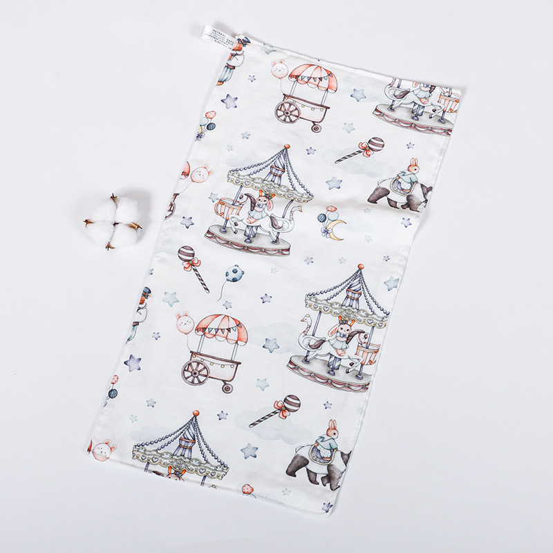 Žínka na tvár pre novorodencov z bambusovej priadze s motívom kresleného, 40-count vlákna, 42 g, absorpcia 0–5 s